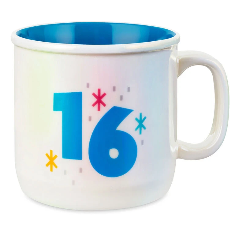16 Mug, 16 oz. Hallmark 16 Mug, 16 Oz. -Hallmark Shop 16 Ceramic Mug 1BID1067 01