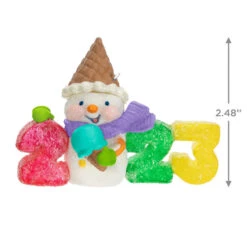 Hallmark Sweet Decade 2023 Ornament -Hallmark Shop 2023 Gumdrops and Snowman Keepsake Ornament 1599QXR8027 03