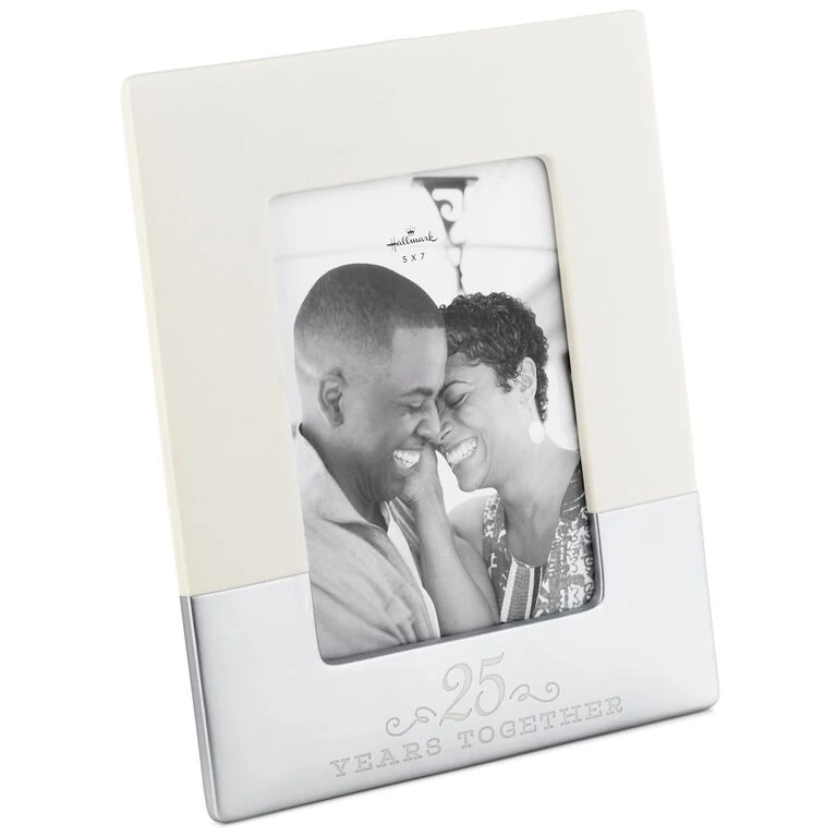 25 Years Together Ceramic Picture Frame, 5x7 Hallmark 25 Years Together Ceramic Picture Frame, 5x7 -Hallmark Shop 25 Years Together Vertical Ceramic Picture Frame 1FRG6014 01