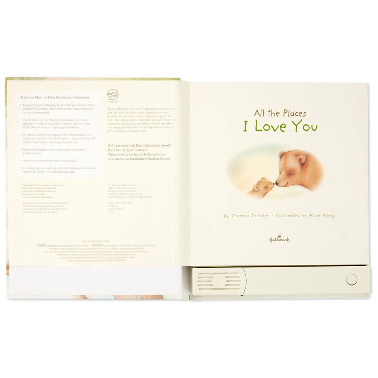 All The Places I Love You Recordable Storybook With Music Hallmark All The Places I Love You Recordable Storybook With Music -Hallmark Shop All The Places I Love You Recordable Storybook With Music 1KOB1232 03