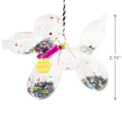 Signature Balloon Dog Premium Glass Hallmark Ornament -Hallmark Shop Balloon Animal Dog Premium Glass Christmas Ornament 1HDL2168 03