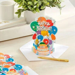 Hallmark Balloon Bouquet Boxed Pop-Up Birthday Cards, Pack Of 8 6 Hallmark Balloon Bouquet Boxed Pop-Up Birthday Cards, Pack Of 8 -Hallmark Shop Balloon Bouquet Boxed Birthday Cards 5STZ1173 07