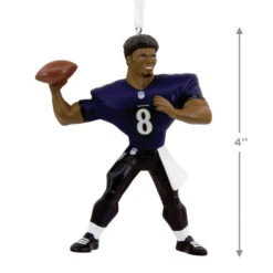 NFL Baltimore Ravens Lamar Jackson Hallmark Ornament -Hallmark Shop Baltimore Ravens Lamar Jackson Christmas Ornament 1OSL2097 03