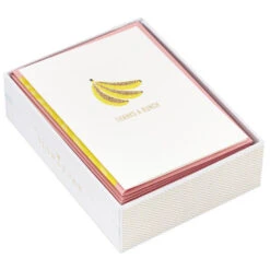 Hallmark Thanks A Bunch Boxed Blank Thank-You Notes, Pack Of 8 -Hallmark Shop Banana Bunch Boxed Blank ThankYou Notes Multipack 1THK4117 05