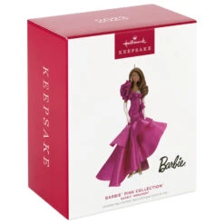 Hallmark Barbie™ Pink Collection™ 2023 Porcelain And Fabric Ornament 3 Hallmark Barbie™ Pink Collection™ 2023 Porcelain And Fabric Ornament -Hallmark Shop Barbie in Hot Pink Dress Keepsake Ornament 4999QXI7007 04