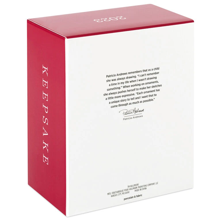 Barbie™ Pink Collection™ 2023 Porcelain and Fabric Ornament Hallmark Barbie™ Pink Collection™ 2023 Porcelain And Fabric Ornament -Hallmark Shop Barbie in Hot Pink Dress Keepsake Ornament 4999QXI7007 05