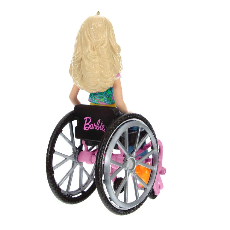 Barbie™ Fashionista With Wheelchair Ornament Hallmark Barbie™ Fashionista With Wheelchair Ornament -Hallmark Shop Barbie in Wheelchair Keepsake Ornament 1999QXI7017 06