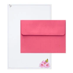 Hallmark Marjolein Bastin Pink Flowers Stationery Set, 40 Sheets -Hallmark Shop Bastin Pink Flowers Blank Sheets Stationery Set 1STN1142 03