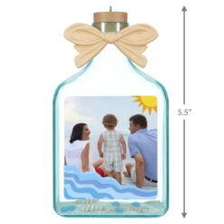 Hallmark A Day At The Beach Sun & Waves Personalized Photo Ornament 2 Hallmark A Day At The Beach Sun & Waves Personalized Photo Ornament -Hallmark Shop Beach Glass Bottle Personalized Christmas Ornament 2499QHE2118B4 03