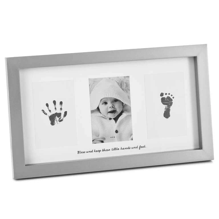 Blessed Baby Handprint and Footprint Picture Frame Kit, 4x6 Hallmark Blessed Baby Handprint And Footprint Picture Frame Kit, 4x6 -Hallmark Shop Blessed Baby Handprint and Footprint Picture Frame 1FRG2173 01