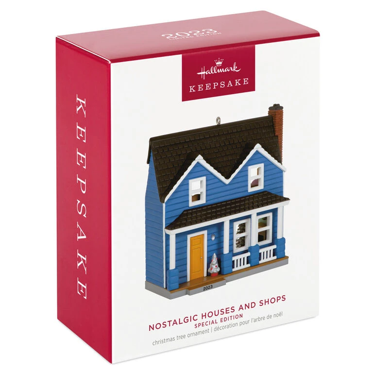 Nostalgic Houses and Shops Special Edition 2023 Ornament Hallmark Nostalgic Houses And Shops Special Edition 2023 Ornament -Hallmark Shop Blue Clapboard House Keepsake Ornament 2599QXE3309 04