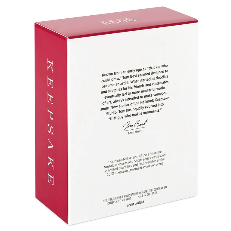 Nostalgic Houses and Shops Special Edition 2023 Ornament Hallmark Nostalgic Houses And Shops Special Edition 2023 Ornament -Hallmark Shop Blue Clapboard House Keepsake Ornament 2599QXE3309 05