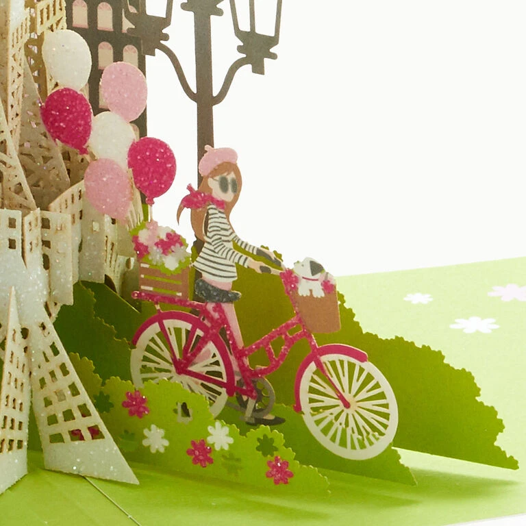 Bonjour Eiffel Tower 3D Pop-Up Hello Card Hallmark Bonjour Eiffel Tower 3D Pop-Up Hello Card -Hallmark Shop Bonjour Eiffel Tower 3D PopUp Hello Card 1299LAD9664 05