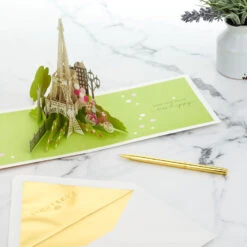 Hallmark Bonjour Eiffel Tower 3D Pop-Up Hello Card 7 Hallmark Bonjour Eiffel Tower 3D Pop-Up Hello Card -Hallmark Shop Bonjour Eiffel Tower 3D PopUp Hello Card 1299LAD9664 08