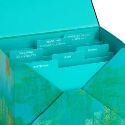 Hallmark Assorted Mahogany All-Occasion Greeting Cards In Green Watercolor Organizer, Box Of 24 4 Hallmark Assorted Mahogany All-Occasion Greeting Cards In Green Watercolor Organizer, Box Of 24 -Hallmark Shop Bulk Pack Assorted Mahogany Cards in Storage Box 5EBN1044 05