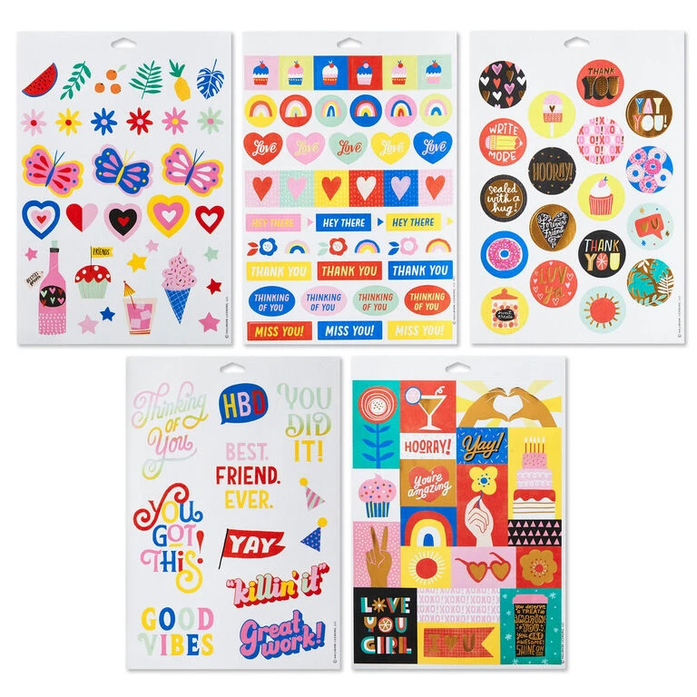 Decorate and Send Colorful Sticker Book Hallmark Decorate And Send Colorful Sticker Book -Hallmark Shop Bulk Pack of Colorful Stickers for Kids 3SSJ1201 01