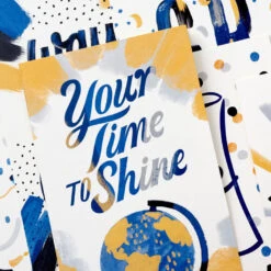 Hallmark Festive Grad Wishes Graduation Cards Assortment, Pack Of 36 -Hallmark Shop Casual Painted Money Holder Graduation Cards Assortment 5GEY2015 06