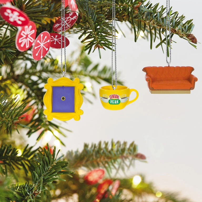 Mini Friends Coffee Cup, Frame and Couch Ornaments, Set of 3 Hallmark Mini Friends Coffee Cup, Frame And Couch Ornaments, Set Of 3 -Hallmark Shop Central Perk Mug Couch Frame Keepsake Ornaments 2199QXM9257 02