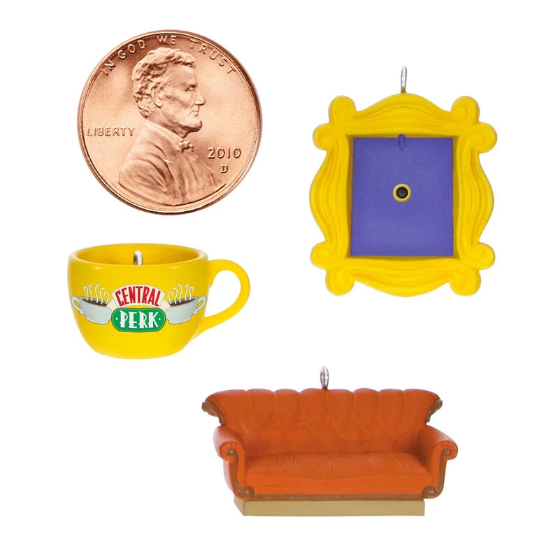 Mini Friends Coffee Cup, Frame and Couch Ornaments, Set of 3 Hallmark Mini Friends Coffee Cup, Frame And Couch Ornaments, Set Of 3 -Hallmark Shop Central Perk Mug Couch Frame Keepsake Ornaments 2199QXM9257 07