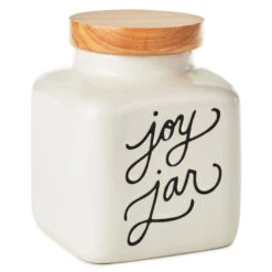 Hallmark Ceramic Joy Jar And Notepad, Set Of 2