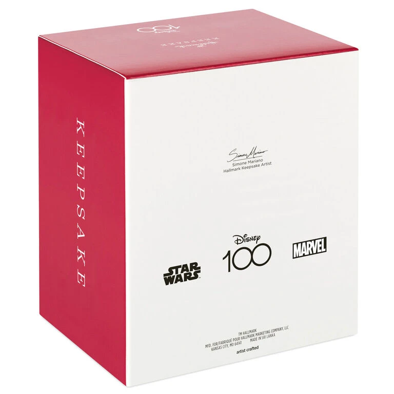 Disney 100 Years of Wonder Star Wars™ and Marvel Heroes Ornaments, Set of 4 Hallmark Disney 100 Years Of Wonder Star Wars™ And Marvel Heroes Ornaments, Set Of 4 -Hallmark Shop Chewie Grogu Black Panther Spiderman Keepsake Ornaments 5499QXI7447 13