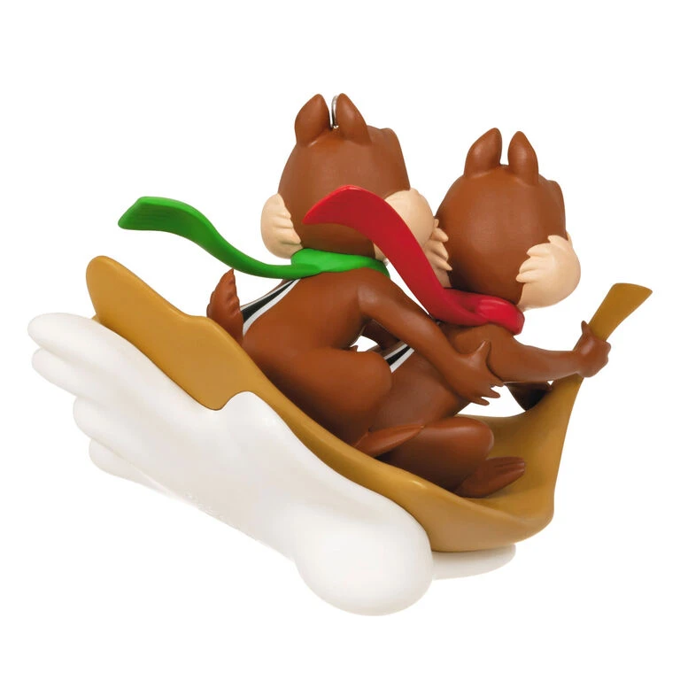 Disney Chip and Dale Snow Much Fun! Ornament Hallmark Disney Chip And Dale Snow Much Fun! Ornament -Hallmark Shop Chip and Dale Chipmunks Sledding Keepsake Ornament 2099QXD6567 06