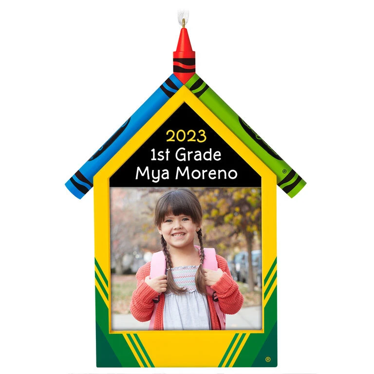 Crayola® A Colorful School Year Personalized Photo Frame Ornament Hallmark Crayola® A Colorful School Year Personalized Photo Frame Ornament -Hallmark Shop Crayola A Colorful School Year Picture Frame Personalized Keepsake Ornament 2499QHE2110B1 01