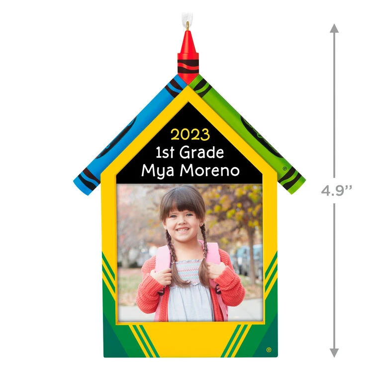 Crayola® A Colorful School Year Personalized Photo Frame Ornament Hallmark Crayola® A Colorful School Year Personalized Photo Frame Ornament -Hallmark Shop Crayola A Colorful School Year Picture Frame Personalized Keepsake Ornament 2499QHE2110B1 03