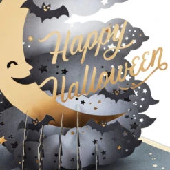 Hallmark Crescent Moon 3-D Pop-Up Halloween Card 3 Hallmark Crescent Moon 3-D Pop-Up Halloween Card -Hallmark Shop Crescent Moon and Bats 3D PopUp Halloween Card 1299IEH3001 04