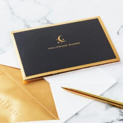 Hallmark Crescent Moon 3-D Pop-Up Halloween Card 6 Hallmark Crescent Moon 3-D Pop-Up Halloween Card -Hallmark Shop Crescent Moon and Bats 3D PopUp Halloween Card 1299IEH3001 07