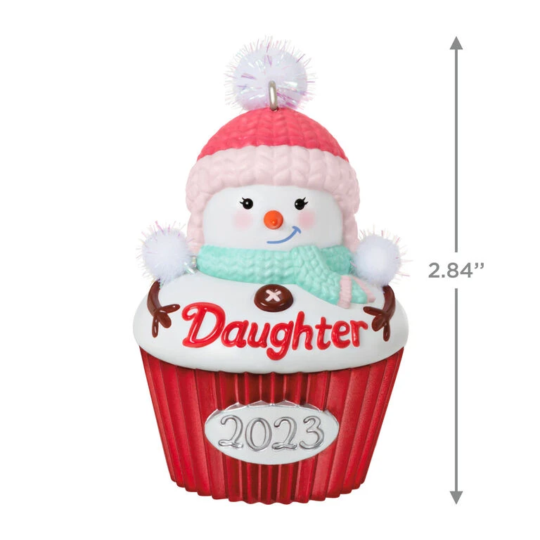 Daughter Cupcake 2023 Ornament Hallmark Daughter Cupcake 2023 Ornament -Hallmark Shop Daughter Snowman Cupcake 2023 Keepsake Ornament 1399QGO2539 03