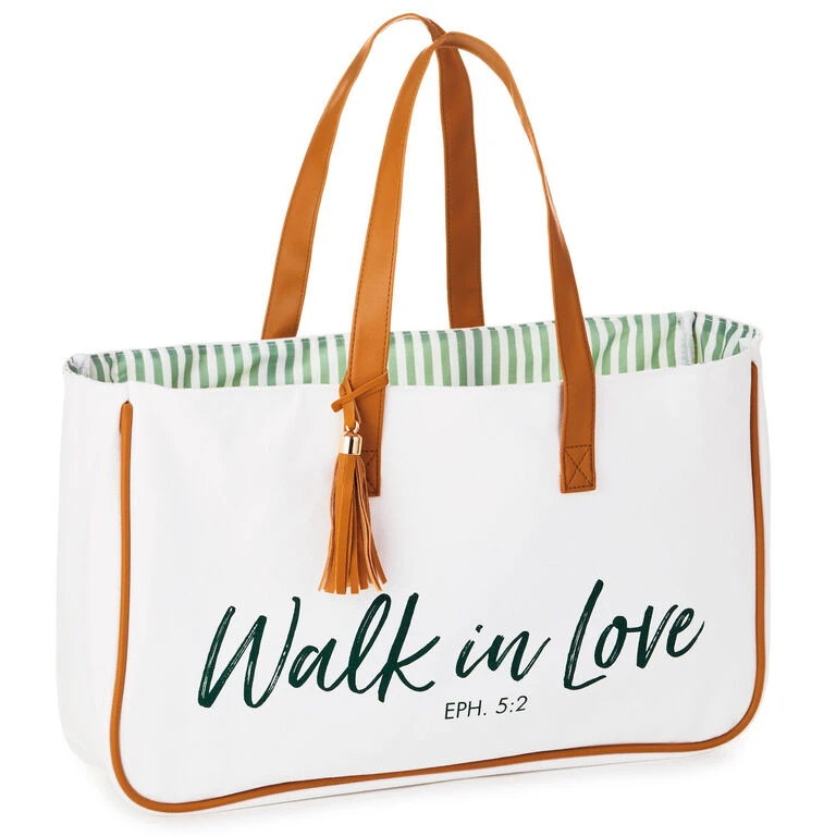 Walk in Love Canvas Tote Bag Hallmark Walk In Love Canvas Tote Bag -Hallmark Shop DaySpring Walk in Love Bible Quote Canvas Tote Bag 1REL2023 01