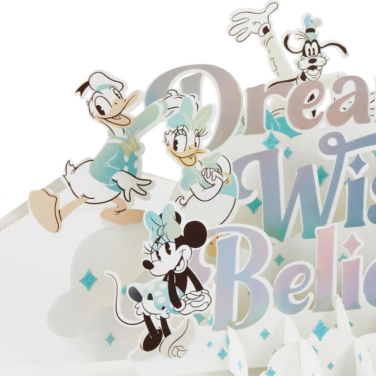 Disney 100 Years of Wonder Day Full of Wonder 3D Pop-Up Card Hallmark Disney 100 Years Of Wonder Day Full Of Wonder 3D Pop-Up Card -Hallmark Shop Disney 100 Years Mickey Friends 3D PopUp Card 1499LAD9202 04