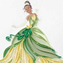 Hallmark Disney The Princess And The Frog Tiana Happy Wish Quilled Paper Handmade Card -Hallmark Shop Disney Princess and the Frog Tiana Quilled Paper Card 1299LAD2855 04