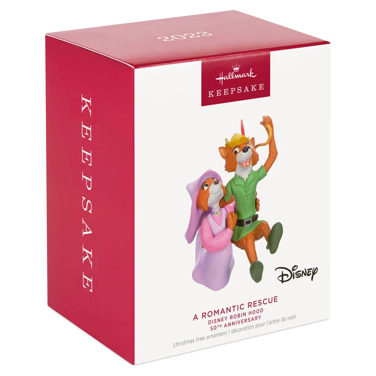 Disney Robin Hood 50th Anniversary A Romantic Rescue Ornament Hallmark Disney Robin Hood 50th Anniversary A Romantic Rescue Ornament -Hallmark Shop Disney Robin Hood Maid Marian Keepsake Ornament 2199QXD6589 04