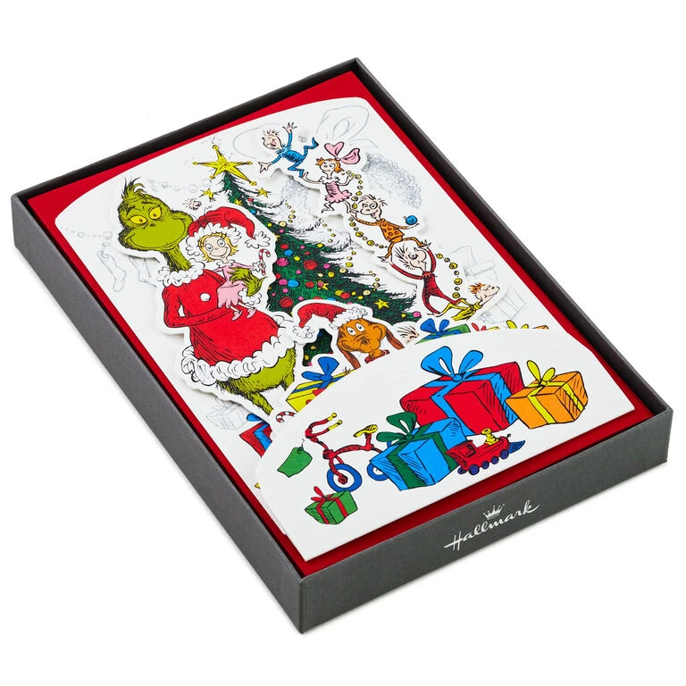 Dr. Seuss™ How the Grinch Stole Christmas! 3D Pop-Up Boxed Christmas Cards, Pack of 8 Hallmark Dr. Seuss™ How The Grinch Stole Christmas! 3D Pop-Up Boxed Christmas Cards, Pack Of 8 -Hallmark Shop Dr. Seuss Grinch 3D PopUp Boxed Christmas Cards 5XPX9466 01