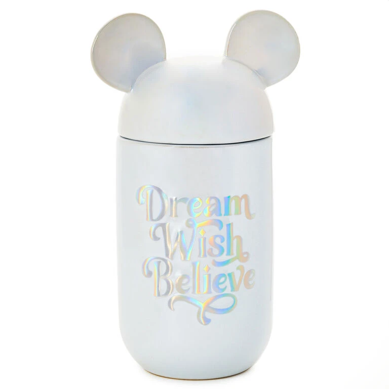 Disney 100 Years of Wonder Mickey Ears Mug With Sound, 10 oz. Hallmark Disney 100 Years Of Wonder Mickey Ears Mug With Sound, 10 Oz. -Hallmark Shop Dream Wish Believe White Mug With Mickey Ears 1DYG2084 01