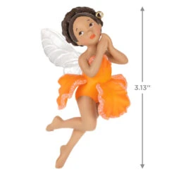 Hallmark Fairy Messengers Special Edition Ornament 2 Hallmark Fairy Messengers Special Edition Ornament -Hallmark Shop Fairy in Orange Flower Dress Keepsake Ornament 1699QGO2789 03