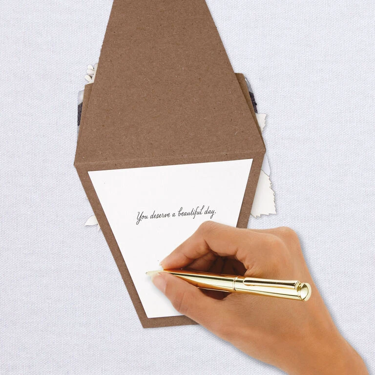 Flower Bouquet Beautiful Day Birthday Card Hallmark Flower Bouquet Beautiful Day Birthday Card -Hallmark Shop Floral Bouquet Displayable Birthday Card 1299LAD9483 06