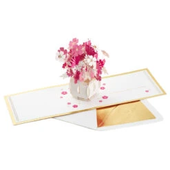 Hallmark Happy Thoughts Flower Bouquet 3D Pop-Up Thinking Of You Card 3 Hallmark Happy Thoughts Flower Bouquet 3D Pop-Up Thinking Of You Card -Hallmark Shop Flower Bouquet 3D PopUp Thinking of You Card 1299LAD9644 04