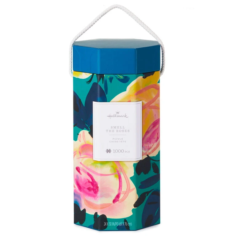 Smell the Roses 1,000-Piece Jigsaw Puzzle Hallmark Smell The Roses 1,000-Piece Jigsaw Puzzle -Hallmark Shop Flower Painting 1000 Piece Jigsaw Puzzle 1PUZ1424 01