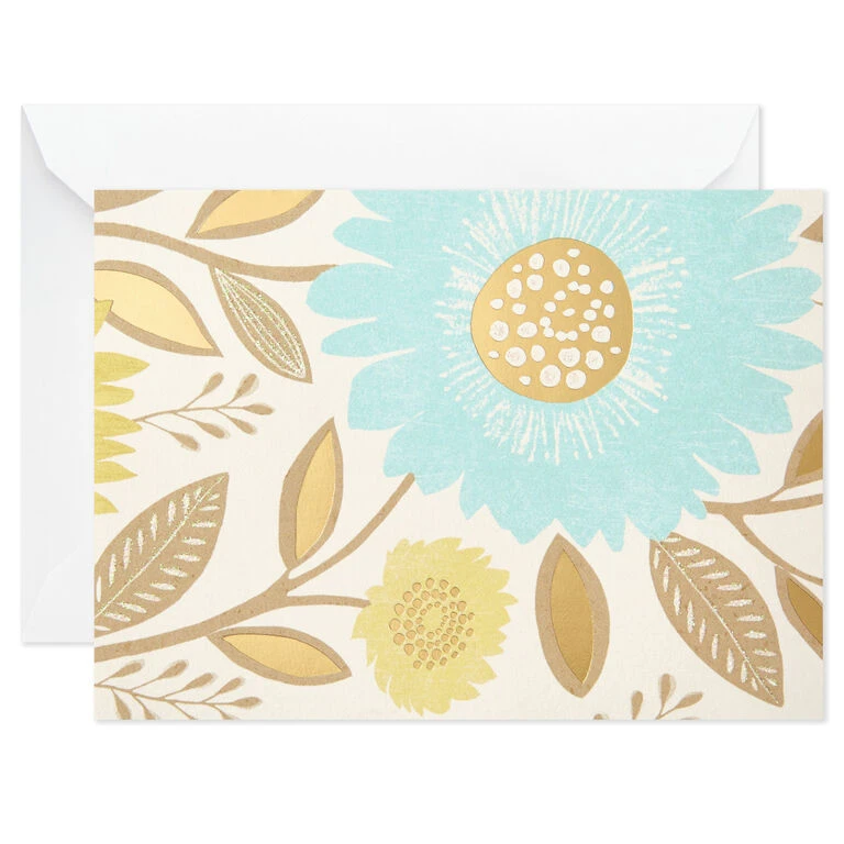 Flowers and Dots Assorted Blank Note Cards, Box of 50 Hallmark Flowers And Dots Assorted Blank Note Cards, Box Of 50 -Hallmark Shop Flowers and Dots Assorted Blank Note Cards 5WDN2069 02