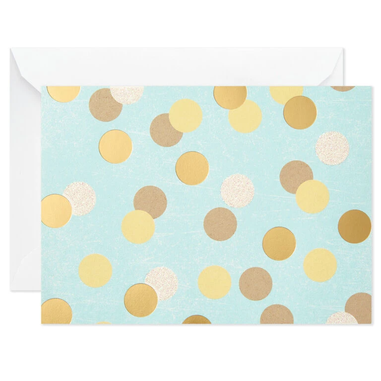 Flowers and Dots Assorted Blank Note Cards, Box of 50 Hallmark Flowers And Dots Assorted Blank Note Cards, Box Of 50 -Hallmark Shop Flowers and Dots Assorted Blank Note Cards 5WDN2069 03