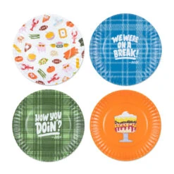 Hallmark Friends Assorted Appetizer Plates, Set Of 4