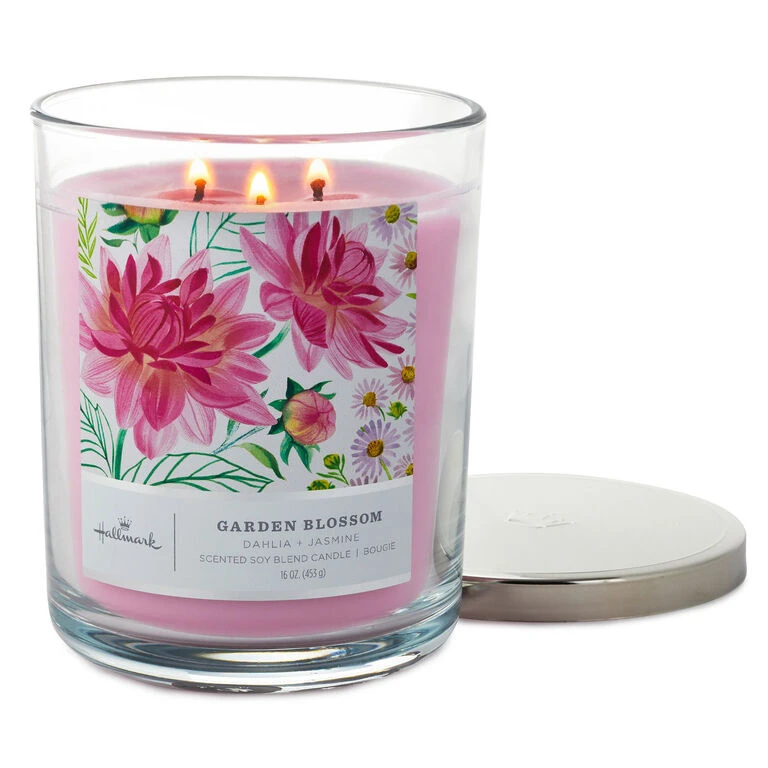 Garden Blossom 3-Wick Jar Candle, 16 oz. Hallmark Garden Blossom 3-Wick Jar Candle, 16 Oz. -Hallmark Shop Garden Blossom 3Wick Jar Candle 1BGC1071 02