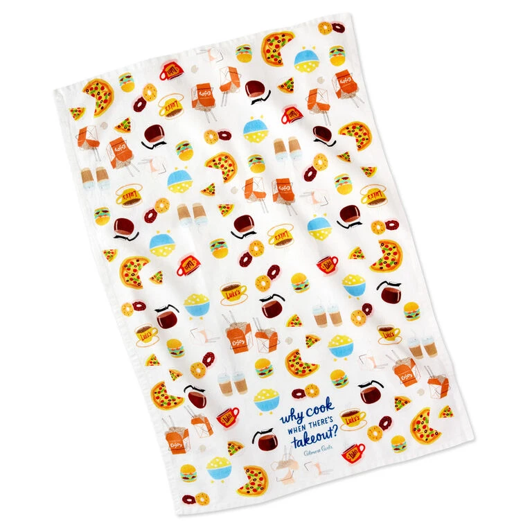 Gilmore Girls Why Cook Tea Towel Hallmark Gilmore Girls Why Cook Tea Towel -Hallmark Shop Gilmore Girls Why Cook Kitchen Towel 1PCL1009 02