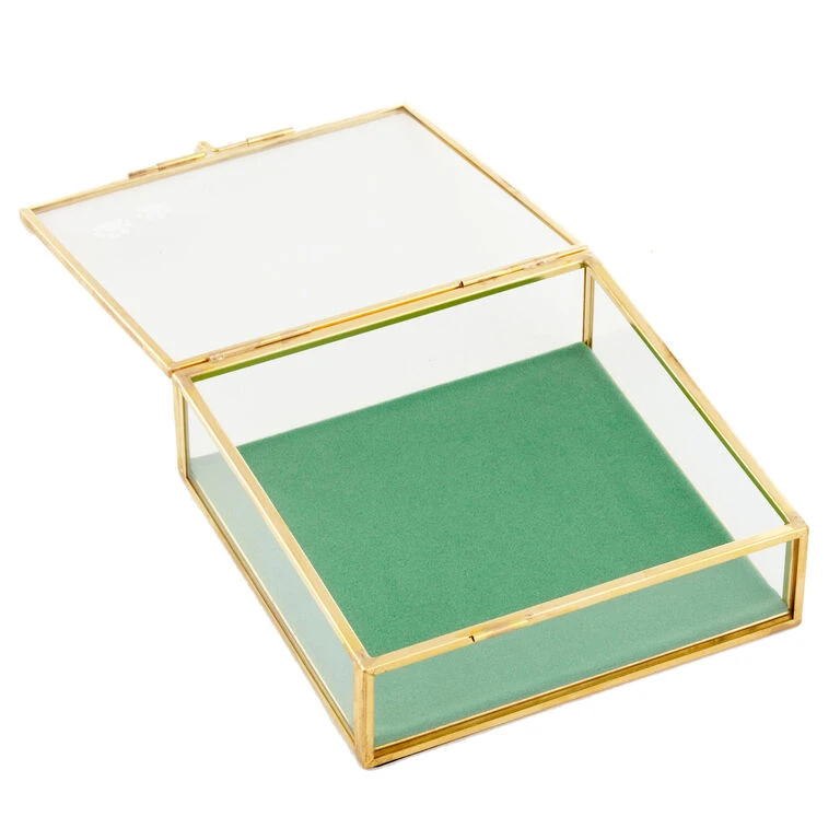 The Love of a Friend Glass Pet Memory Box, 5x5 Hallmark The Love Of A Friend Glass Pet Memory Box, 5x5 -Hallmark Shop Glass and Metal Memory Keeper Box for Loss of Pet 1BMK1616 02