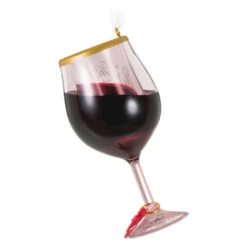 Hallmark Oh, What Fun It Is To Wine Ornament 5 Hallmark Oh, What Fun It Is To Wine Ornament -Hallmark Shop Glass of Red Wine Keepsake Ornament 1599QGO2919 06