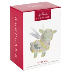 Hallmark Godchild 2023 Porcelain Ornament -Hallmark Shop Godchild Lamb Keepsake Ornament 1799QGO2609 04