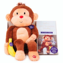 Hallmark Goin' Bananas Monkey Singing Stuffed Animal, 12" -Hallmark Shop Goin Bananas Interactive Monkey Stuffed Animal With Sound 1PSB2187 04